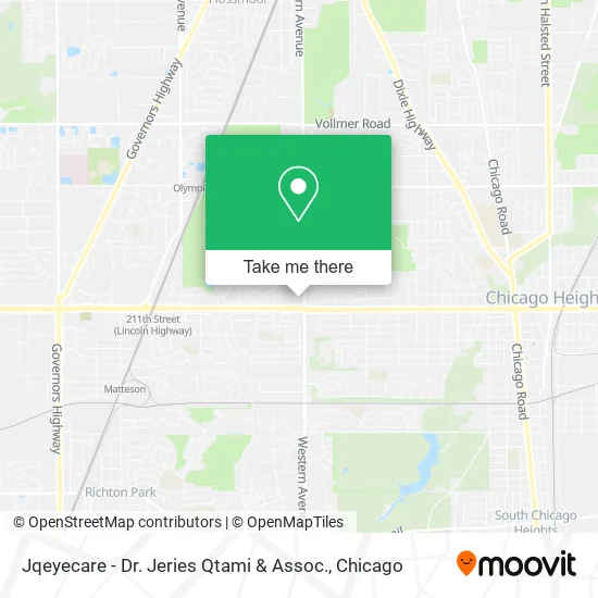Mapa de Jqeyecare - Dr. Jeries Qtami & Assoc.