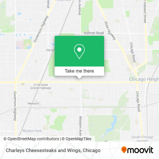 Mapa de Charleys Cheesesteaks and Wings