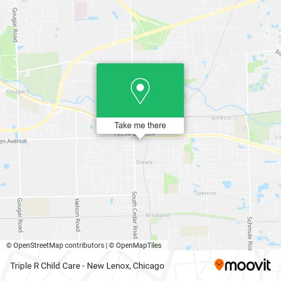 Mapa de Triple R Child Care - New Lenox