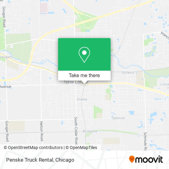 Penske Truck Rental map