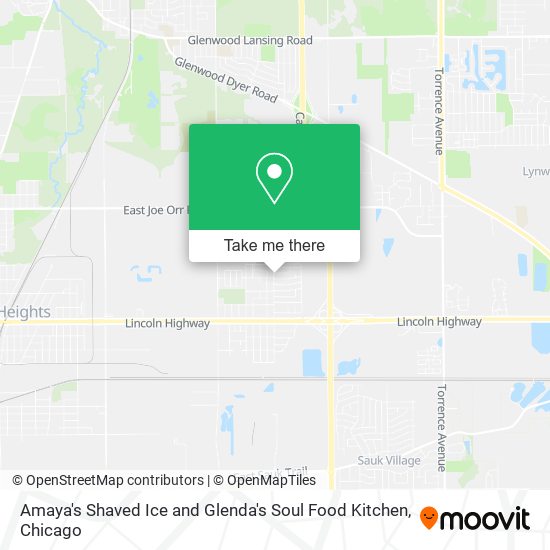 Amaya's Shaved Ice and Glenda's Soul Food Kitchen map