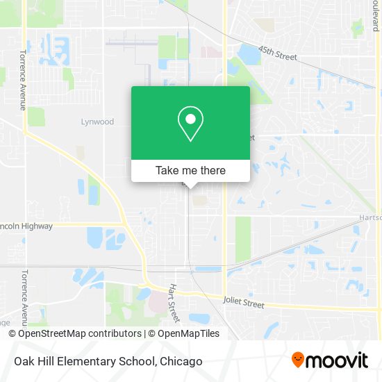 Oak Hill Elementary School map