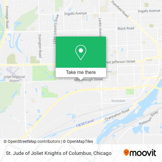 Mapa de St. Jude of Joliet Knights of Columbus