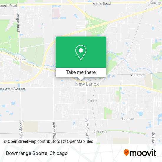 Downrange Sports map