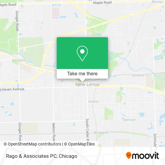 Mapa de Rago & Associates PC
