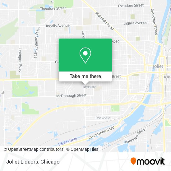 Joliet Liquors map