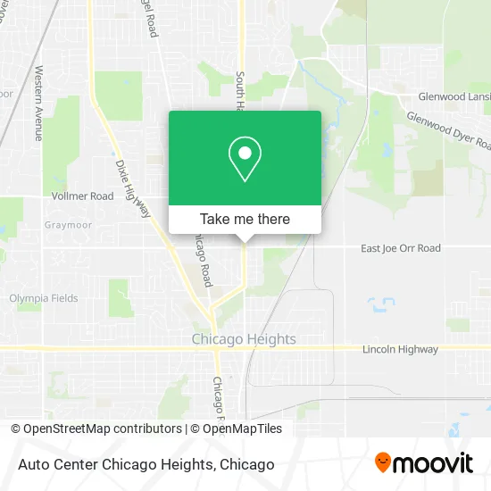 Auto Center Chicago Heights map