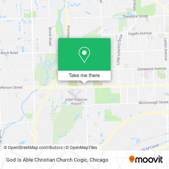 God Is Able Christian Church Cogic map