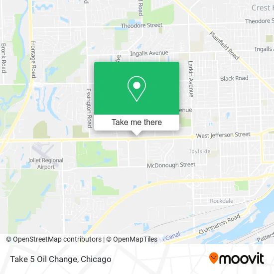 Take 5 Oil Change map