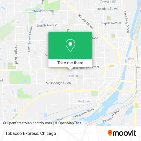 Tobacco Express map