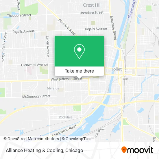 Alliance Heating & Cooling map