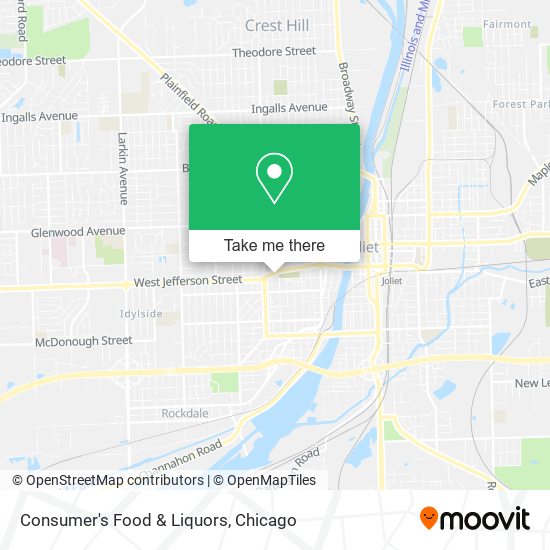 Consumer's Food & Liquors map