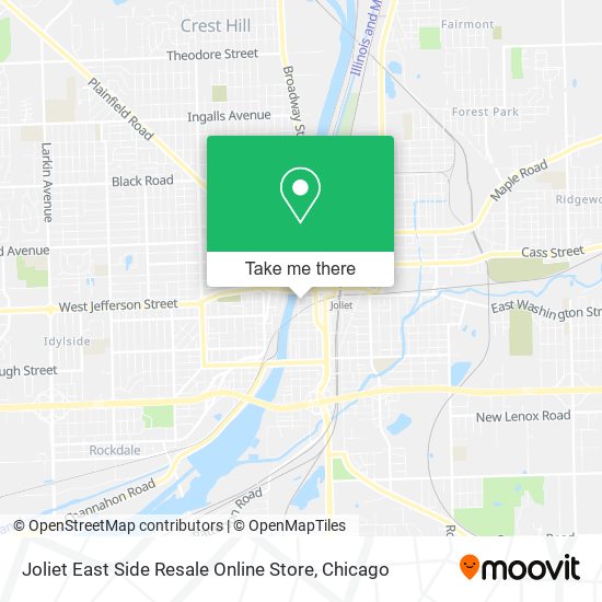 Mapa de Joliet East Side Resale Online Store