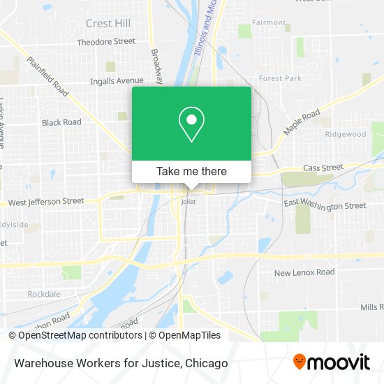 Warehouse Workers for Justice map