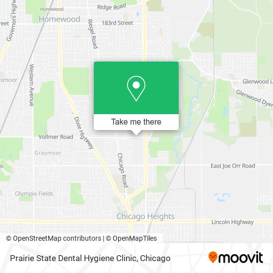 Prairie State Dental Hygiene Clinic map