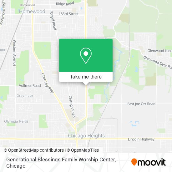 Mapa de Generational Blessings Family Worship Center