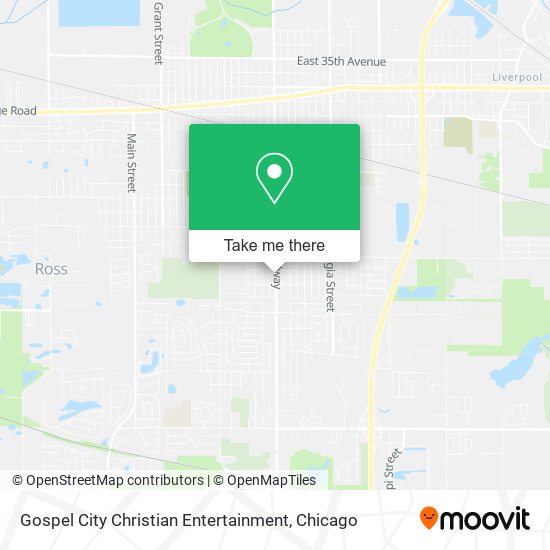 Mapa de Gospel City Christian Entertainment