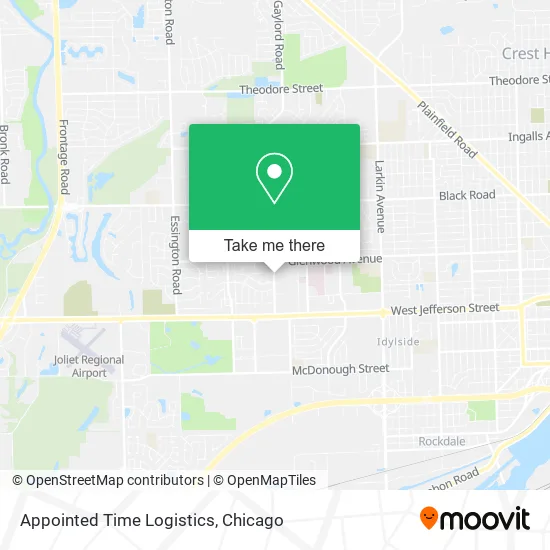 Appointed Time Logistics map