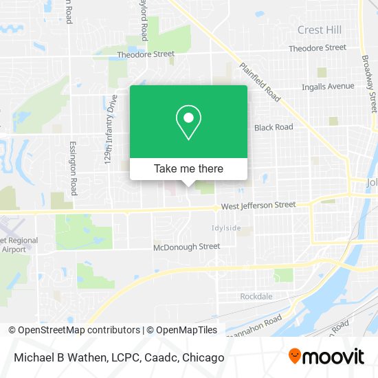 Michael B Wathen, LCPC, Caadc map