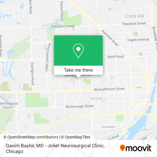 Qasim Bashir, MD - Joliet Neurosurgical Clinic map