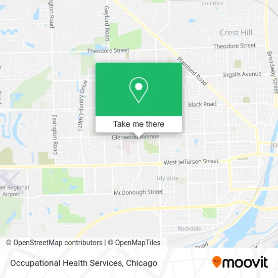 Occupational Health Services map