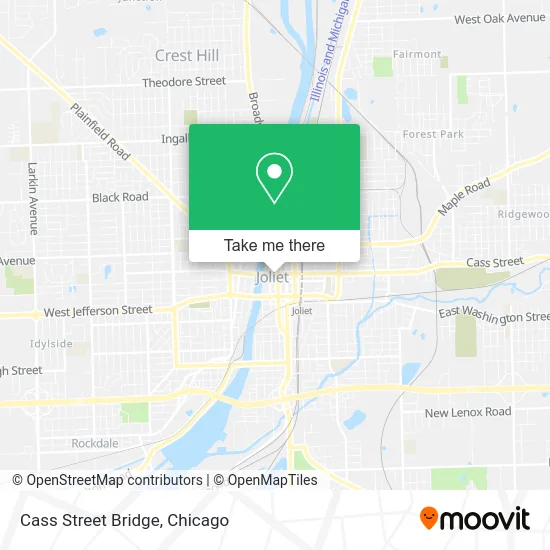 Cass Street Bridge map