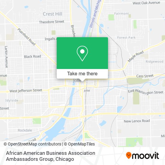 African American Business Association Ambassadors Group map