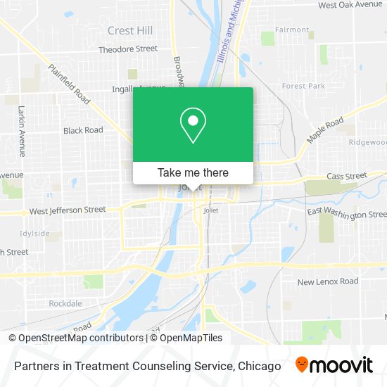 Partners in Treatment Counseling Service map