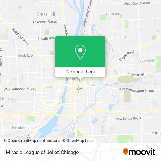 Mapa de Miracle League of Joliet