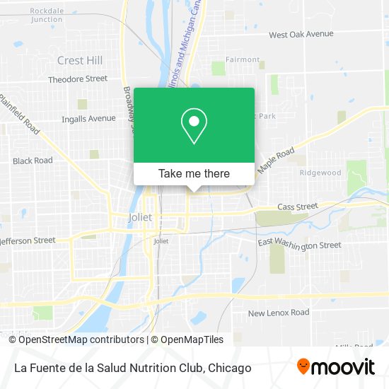 La Fuente de la Salud Nutrition Club map