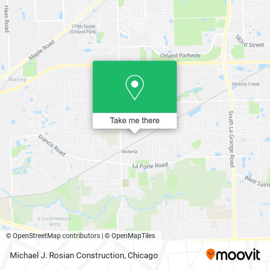 Michael J. Rosian Construction map