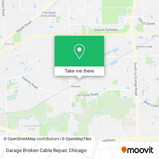 Garage Broken Cable Repair map