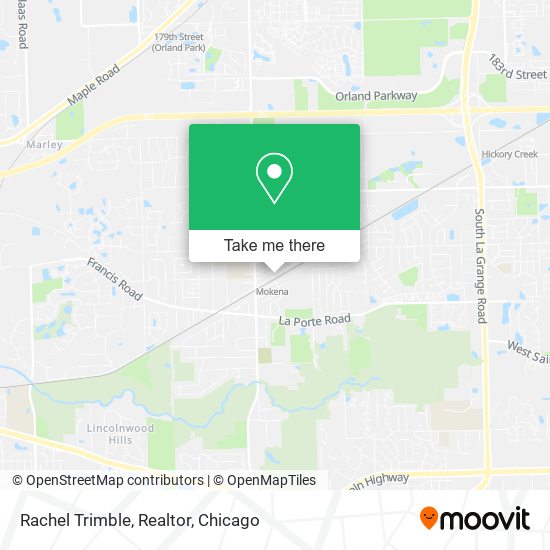 Mapa de Rachel Trimble, Realtor