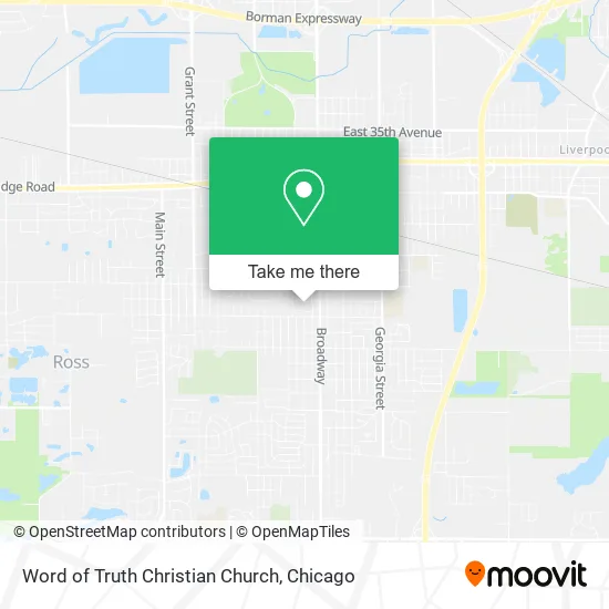 Mapa de Word of Truth Christian Church