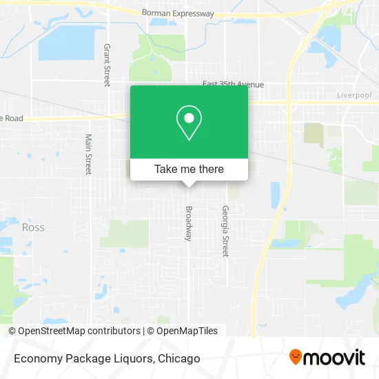 Mapa de Economy Package Liquors