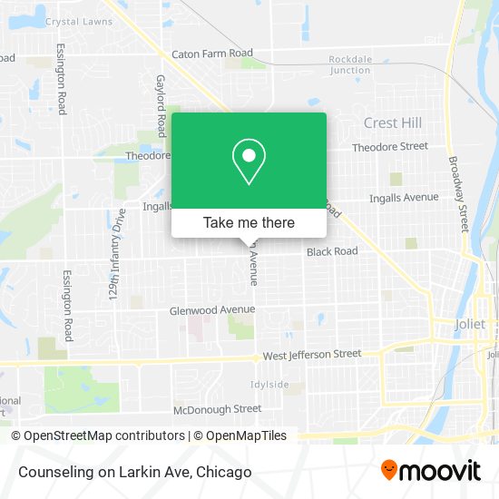 Counseling on Larkin Ave map