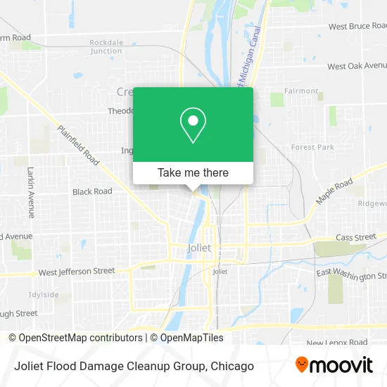 Joliet Flood Damage Cleanup Group map