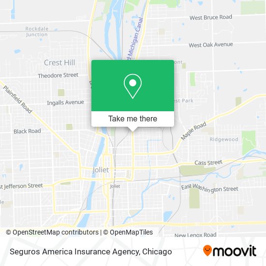 Mapa de Seguros America Insurance Agency