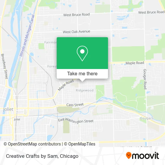 Creative Crafts by Sam map