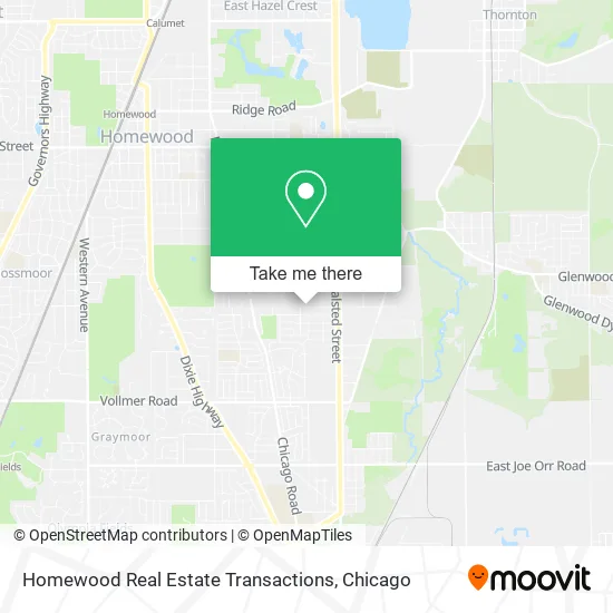 Homewood Real Estate Transactions map