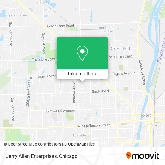 Jerry Allen Enterprises map