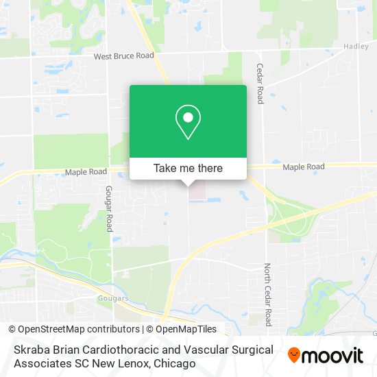 Skraba Brian Cardiothoracic and Vascular Surgical Associates SC New Lenox map