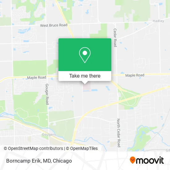 Borncamp Erik, MD map