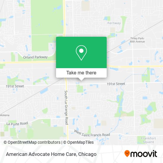 American Advocate Home Care map