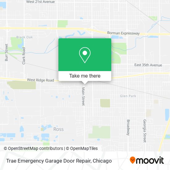 Mapa de Trae Emergency Garage Door Repair