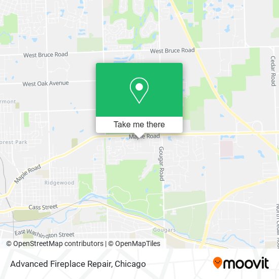 Advanced Fireplace Repair map