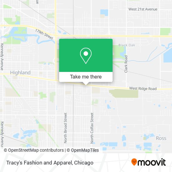 Tracy's Fashion and Apparel map