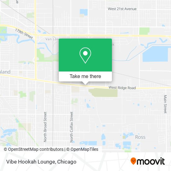 Mapa de Vibe Hookah Lounge