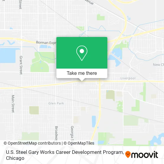 U.S. Steel Gary Works Career Development Program map