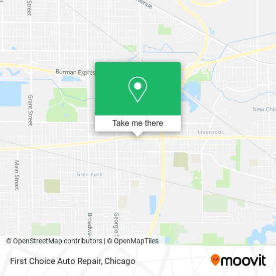 Mapa de First Choice Auto Repair